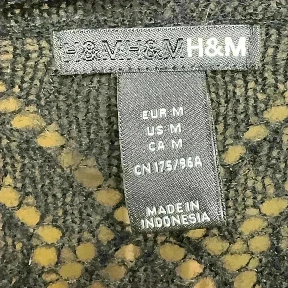 H&M - Knit sweater tunic short sleeve black - Size Medium - Picture 5 of 5